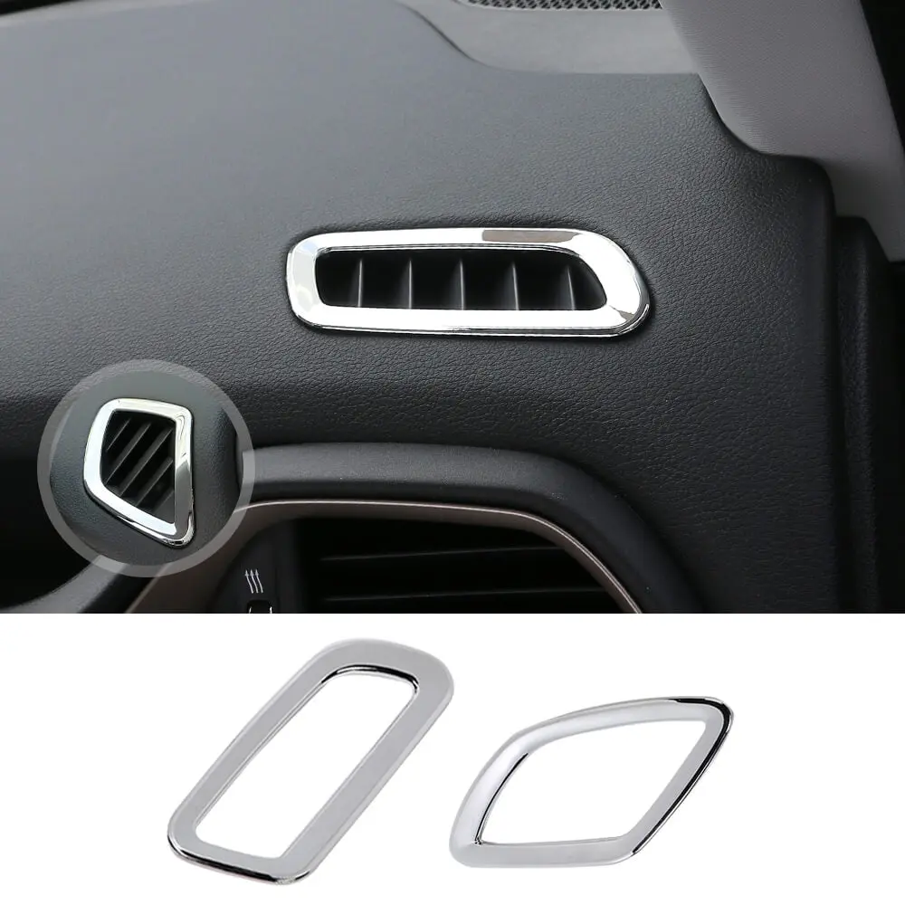 For 2015+ Jeep Renegade Dashboard Front Air Vent Outlet Ring Cover Trim - Image 19