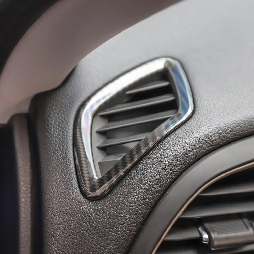 For 2015+ Jeep Renegade Dashboard Front Air Vent Outlet Ring Cover Trim - Image 3