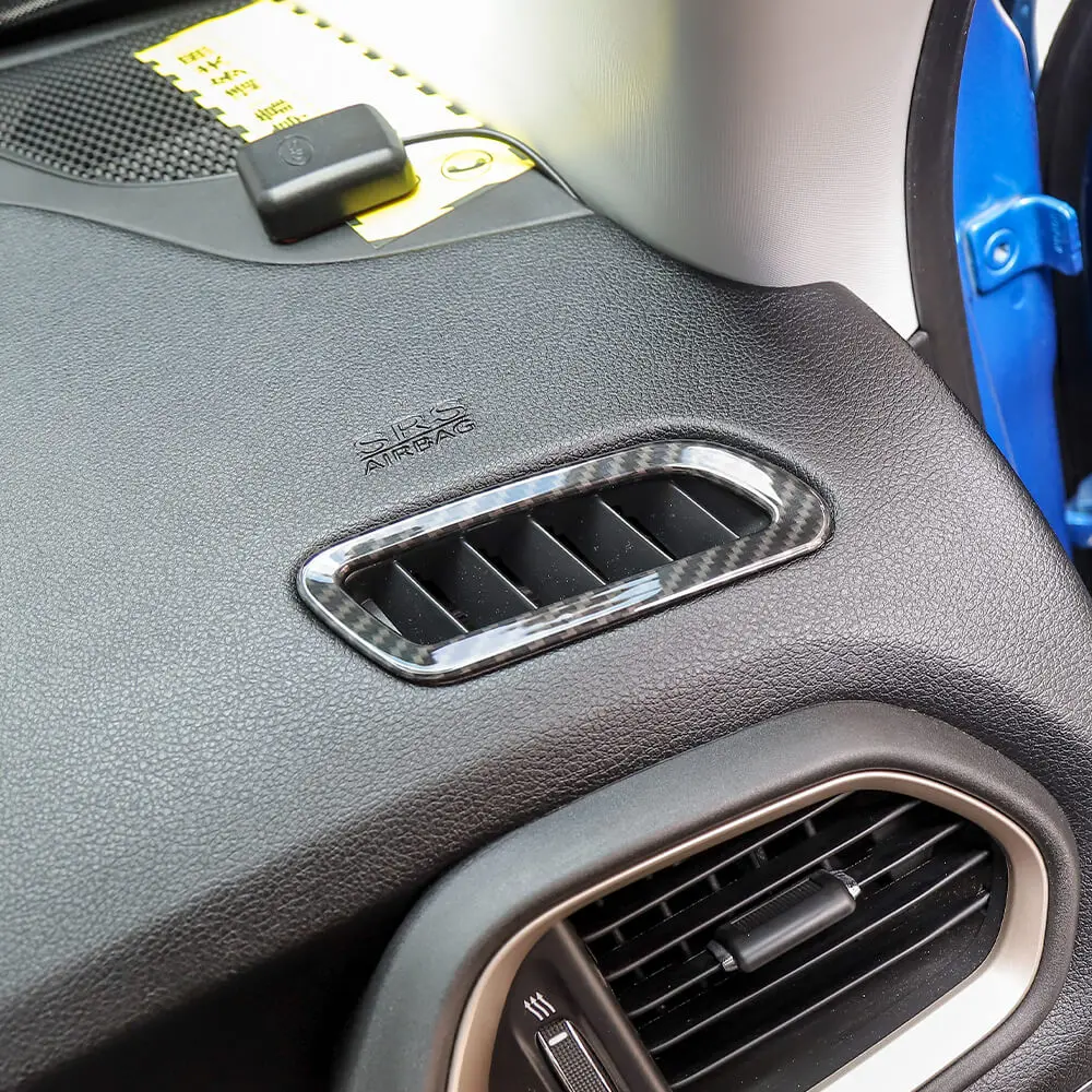 For 2015+ Jeep Renegade Dashboard Front Air Vent Outlet Ring Cover Trim - Image 4