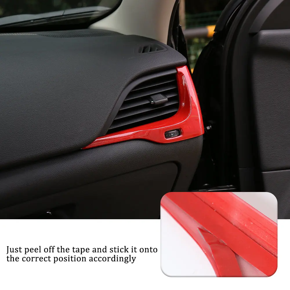 For 2014-2018 Jeep Cherokee Car Dashboard Left & Right Air Conditioning Vent Trim Cover - Image 5