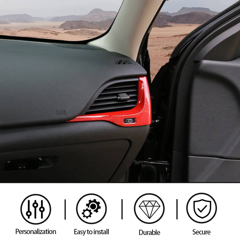 For 2014-2018 Jeep Cherokee Car Dashboard Left & Right Air Conditioning Vent Trim Cover - Image 6