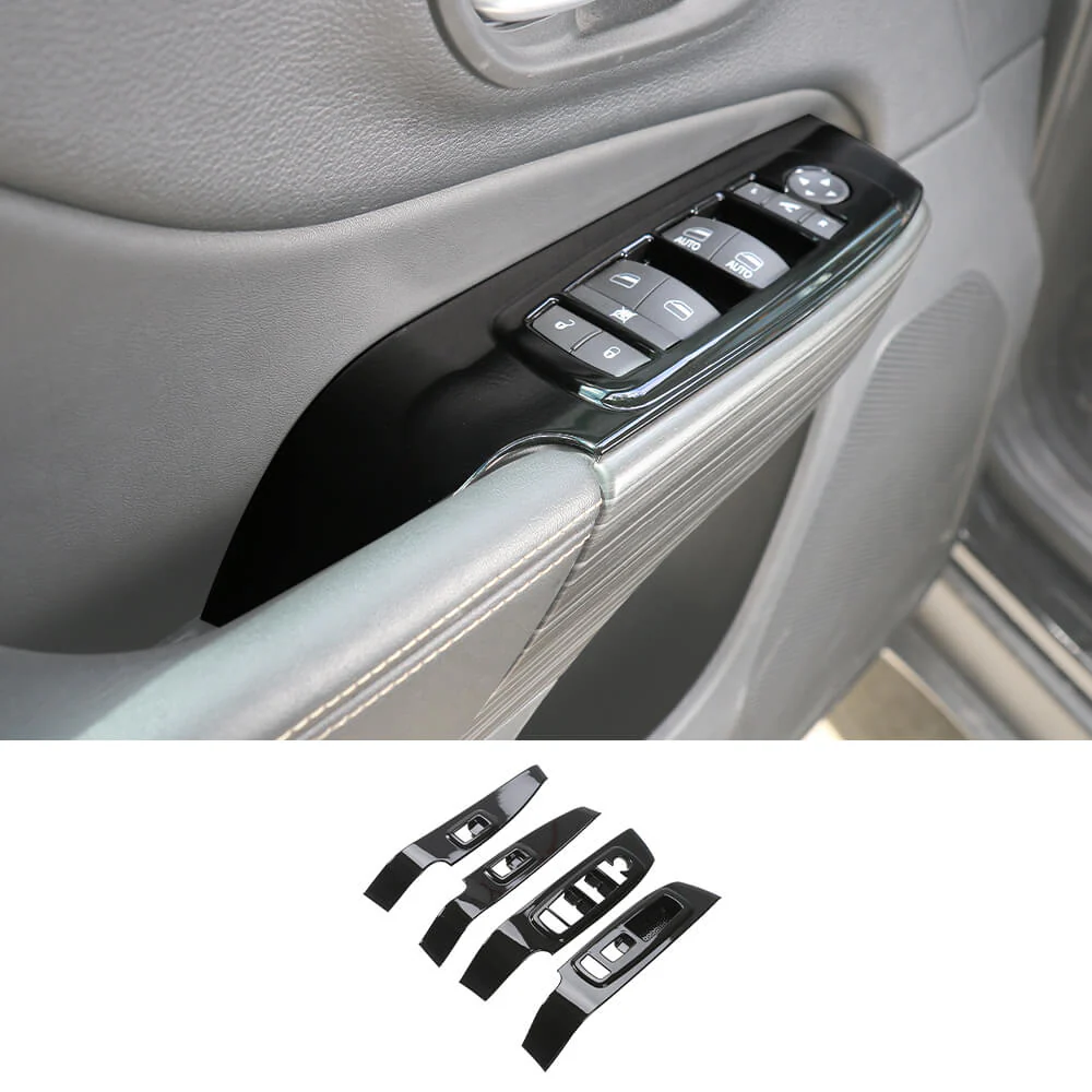 For 2014+ Jeep Cherokee Car Door handle Button Switch Bezel Panel Trim