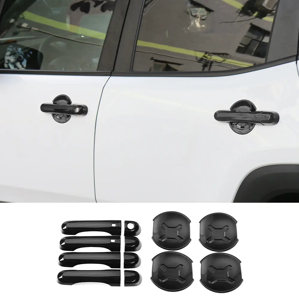 For 2015+ Jeep Renegade Door Handle Cover Smart Keyhole & Cup Bowl Trim