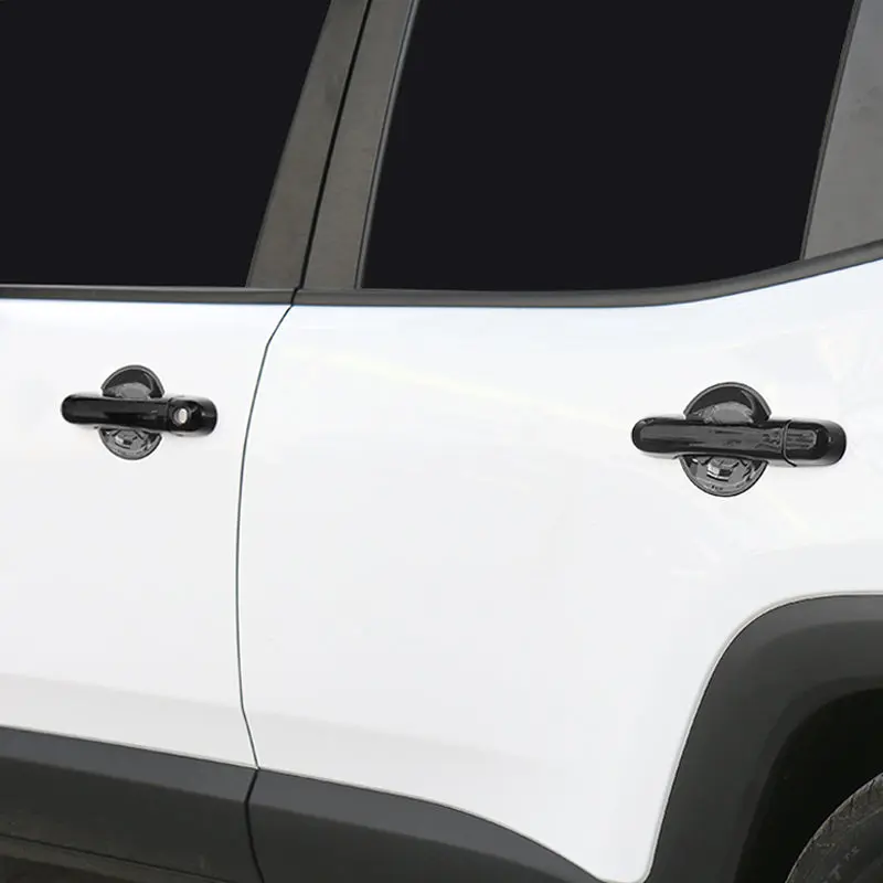 For 2015+ Jeep Renegade Door Handle Cover Smart Keyhole & Cup Bowl Trim - Image 3