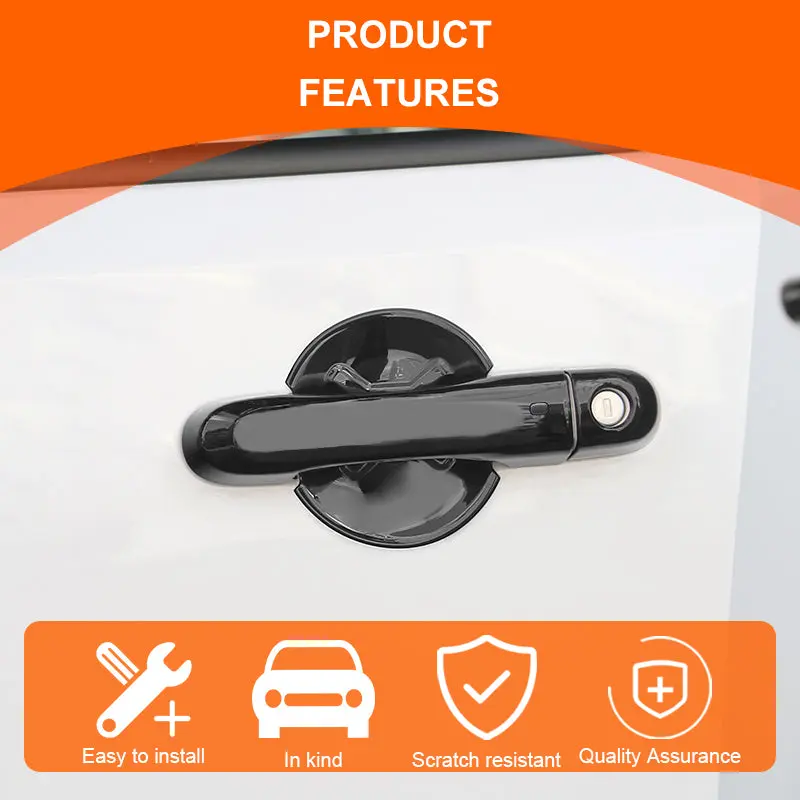 For 2015+ Jeep Renegade Door Handle Cover Smart Keyhole & Cup Bowl Trim - Image 6
