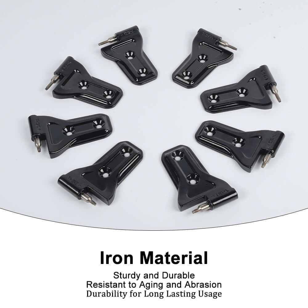 For 2018+ Jeep Wrangler JL JLU 4Door Door Hinge Original Replacement Accessories Black - Image 8