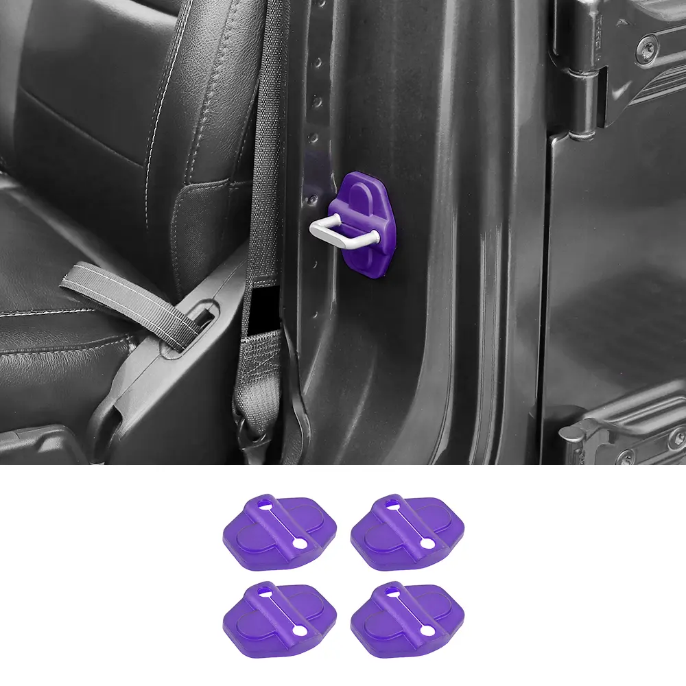 For 2018+ Jeep Wrangler JL 2-Door Car Door Lock Latch Protect Cover Trim - Image 10