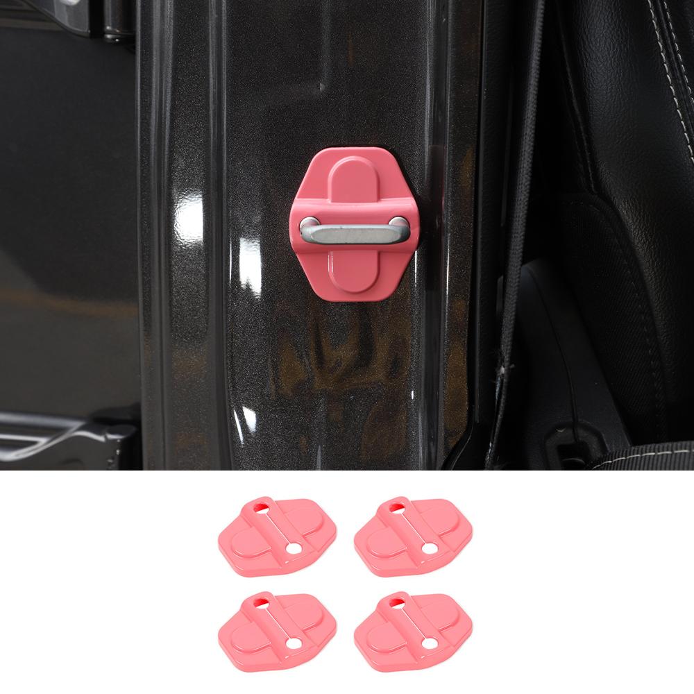 For 2018+ Jeep Wrangler JL 2-Door Car Door Lock Latch Protect Cover Trim - Image 11