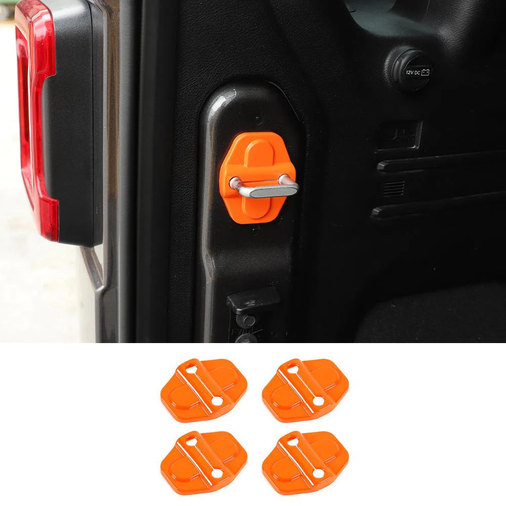 For 2018+ Jeep Wrangler JL 2-Door Car Door Lock Latch Protect Cover Trim - Image 13