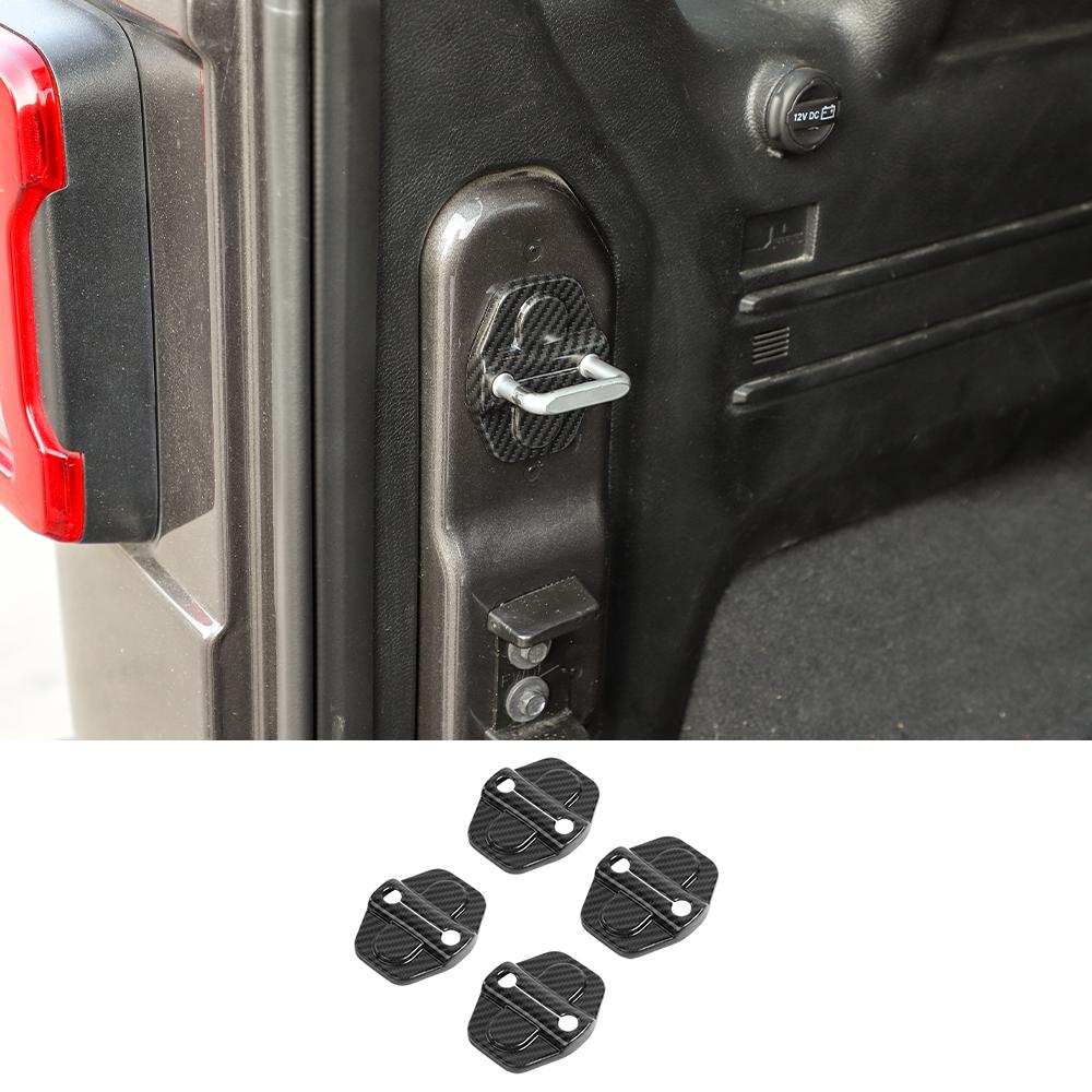 For 2018+ Jeep Wrangler JL 2-Door Car Door Lock Latch Protect Cover Trim - Image 15
