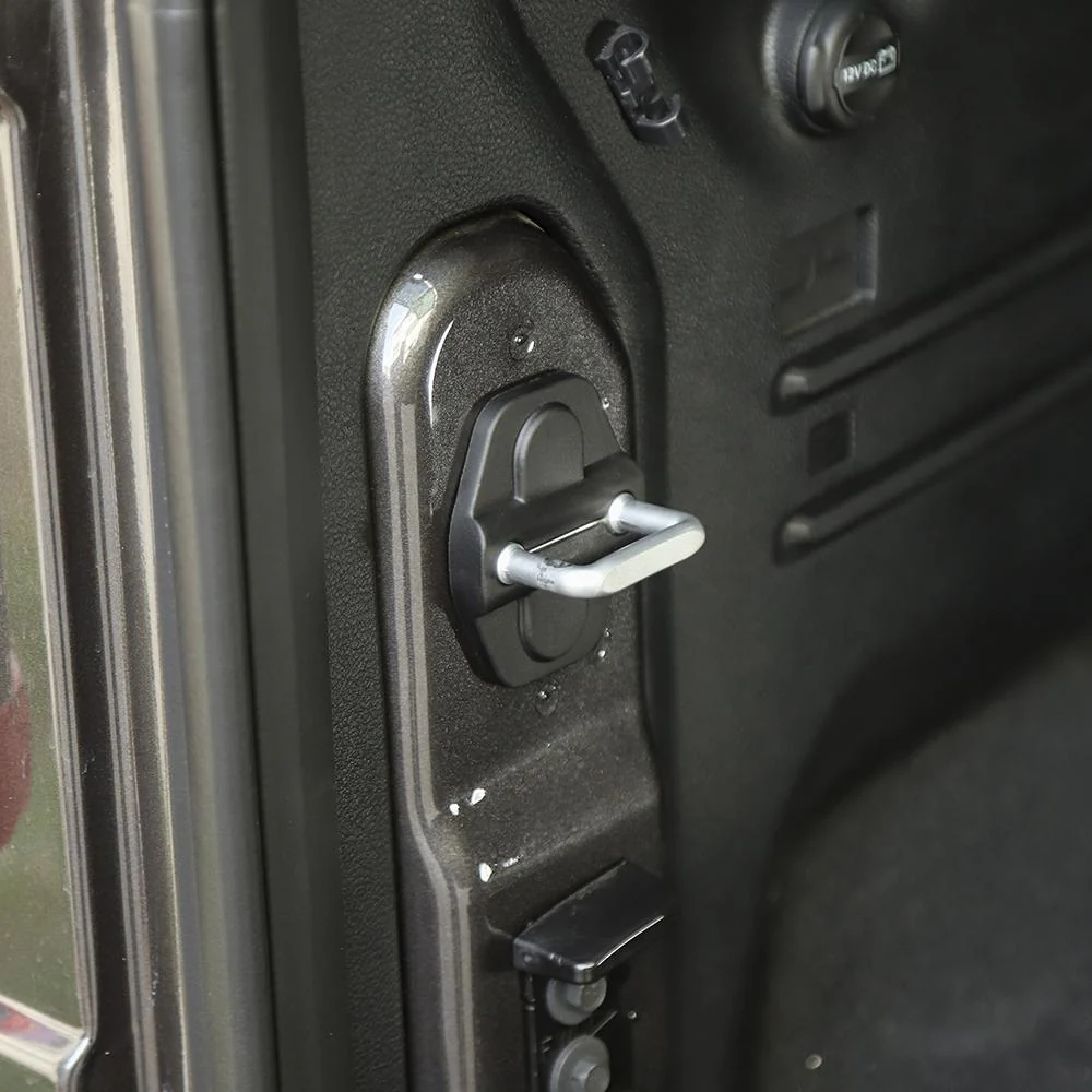 For 2018+ Jeep Wrangler JL 2-Door Car Door Lock Latch Protect Cover Trim - Image 3