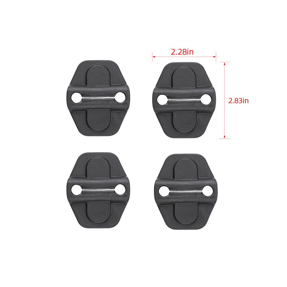 For 2018+ Jeep Wrangler JL 2-Door Car Door Lock Latch Protect Cover Trim - Image 7