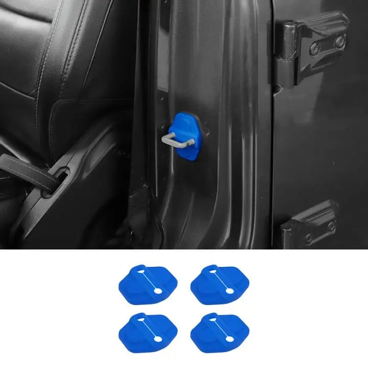 For 2018+ Jeep Wrangler JL 2-Door Car Door Lock Latch Protect Cover Trim - Image 8