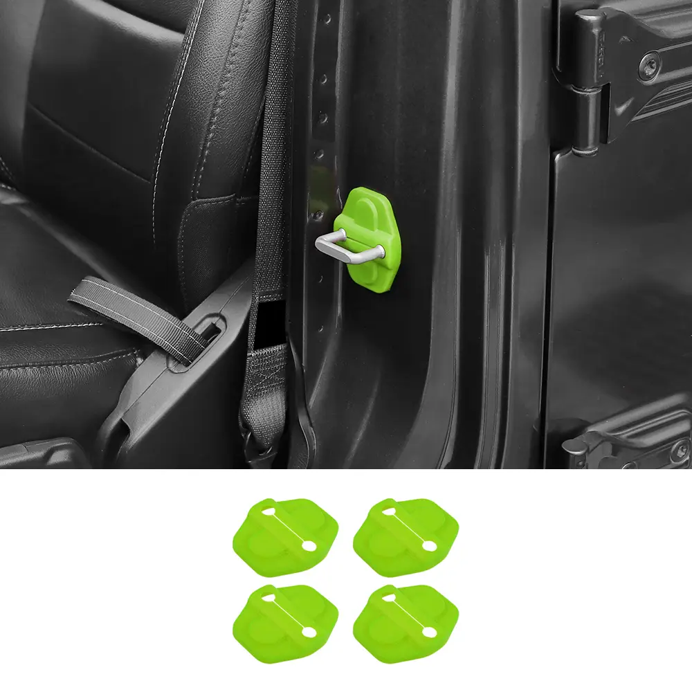 For 2018+ Jeep Wrangler JL 2-Door Car Door Lock Latch Protect Cover Trim - Image 9