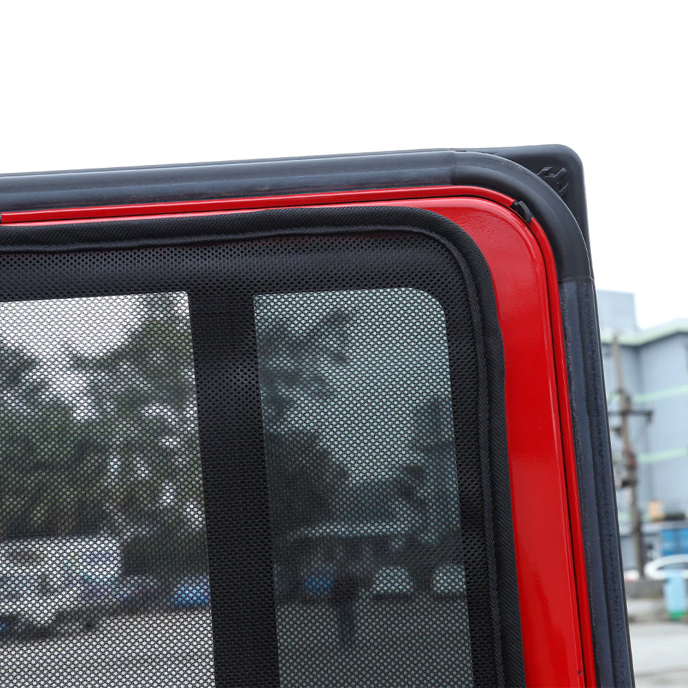 For 2007-2018 Jeep Wrangler JK Rear Window SunShade Bug Insect Screen Mesh 2pcs - Image 2