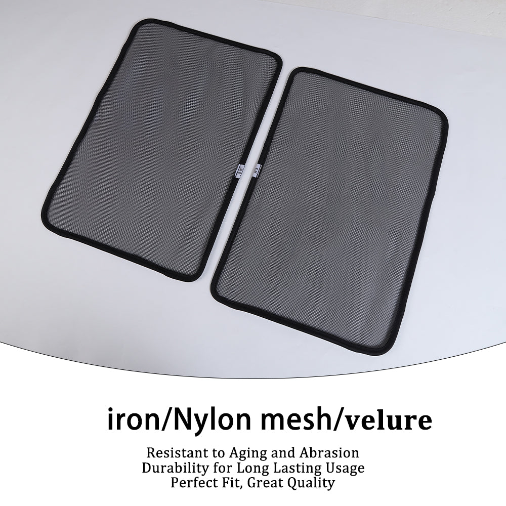 For 2007-2018 Jeep Wrangler JK Rear Window SunShade Bug Insect Screen Mesh 2pcs - Image 3