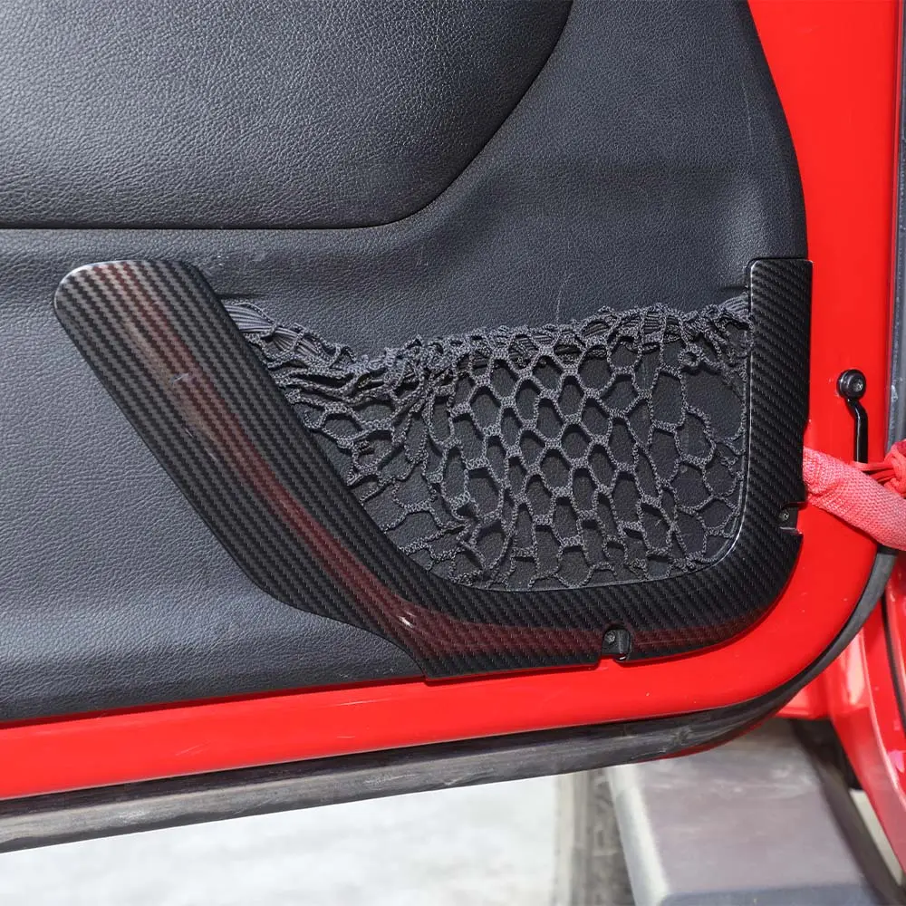 For 2011-2018 Jeep Wrangler JK 4DR Car Inner Door Net Bag Frame Trim - Image 4