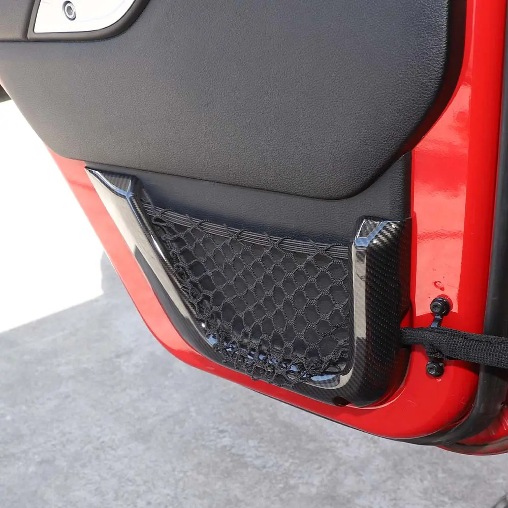 For 2011-2018 Jeep Wrangler JK 4DR Car Inner Door Net Bag Frame Trim - Image 5