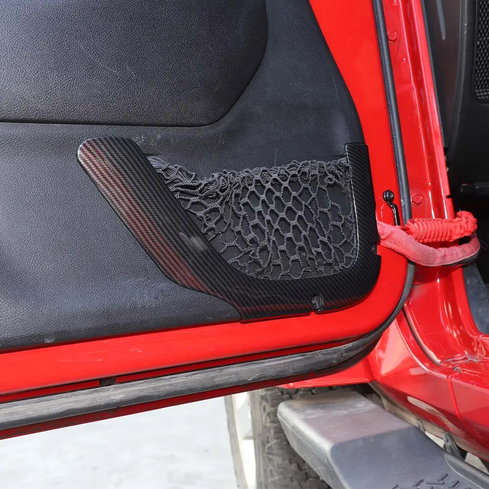 For 2011-2018 Jeep Wrangler JK 4DR Car Inner Door Net Bag Frame Trim - Image 7