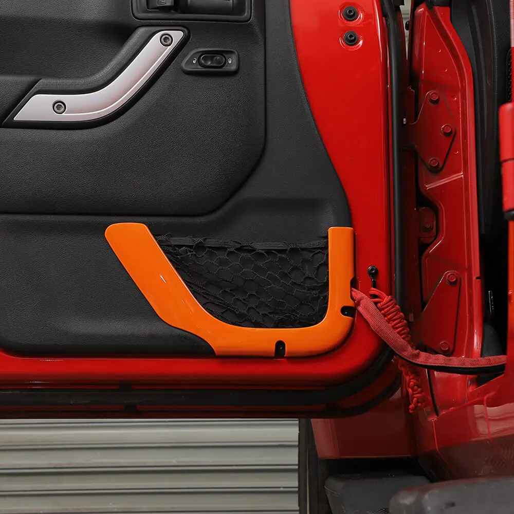For 2011-2018 Jeep Wrangler JK 2Door Car Inner Door Net Bag Frame Trim - Image 4