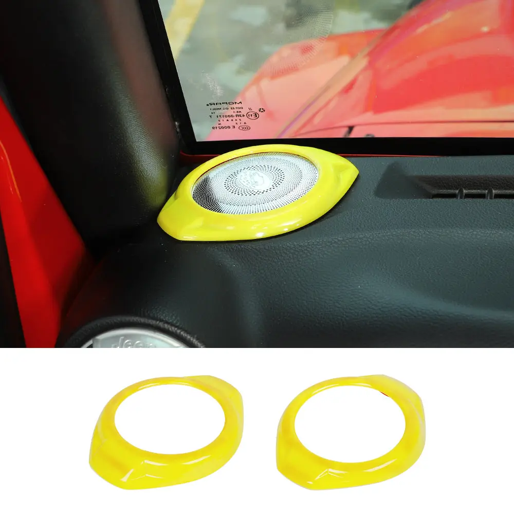 For 2015-2018 Jeep Wrangler JK JKU A Pillar Dashboard Panel Speaker Trim Cover - Image 11