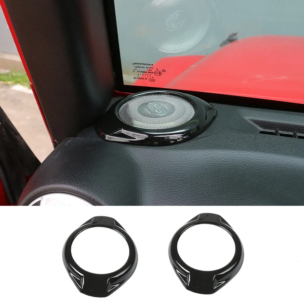 For 2015-2018 Jeep Wrangler JK JKU A Pillar Dashboard Panel Speaker Trim Cover - Image 15