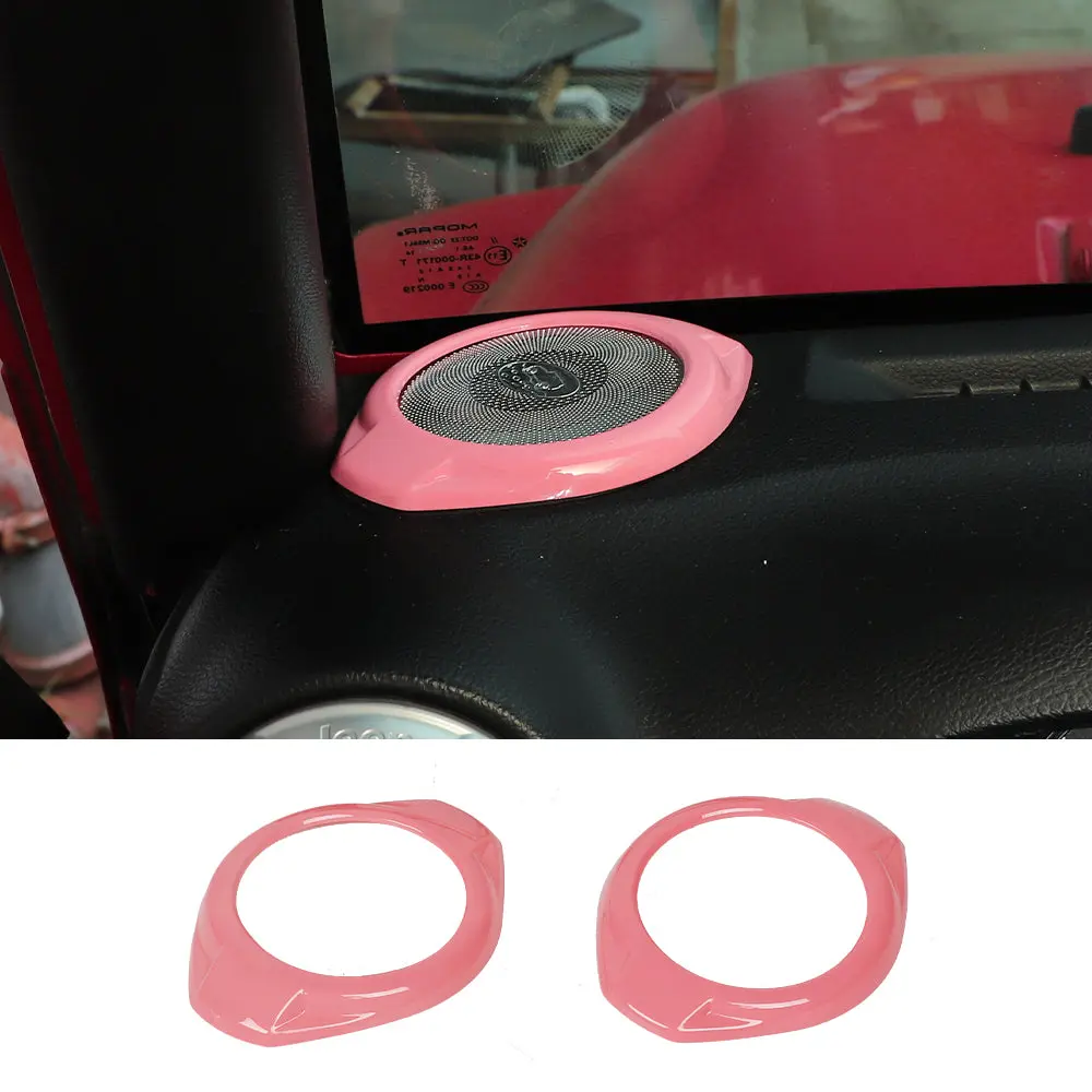 For 2015-2018 Jeep Wrangler JK JKU A Pillar Dashboard Panel Speaker Trim Cover - Image 17