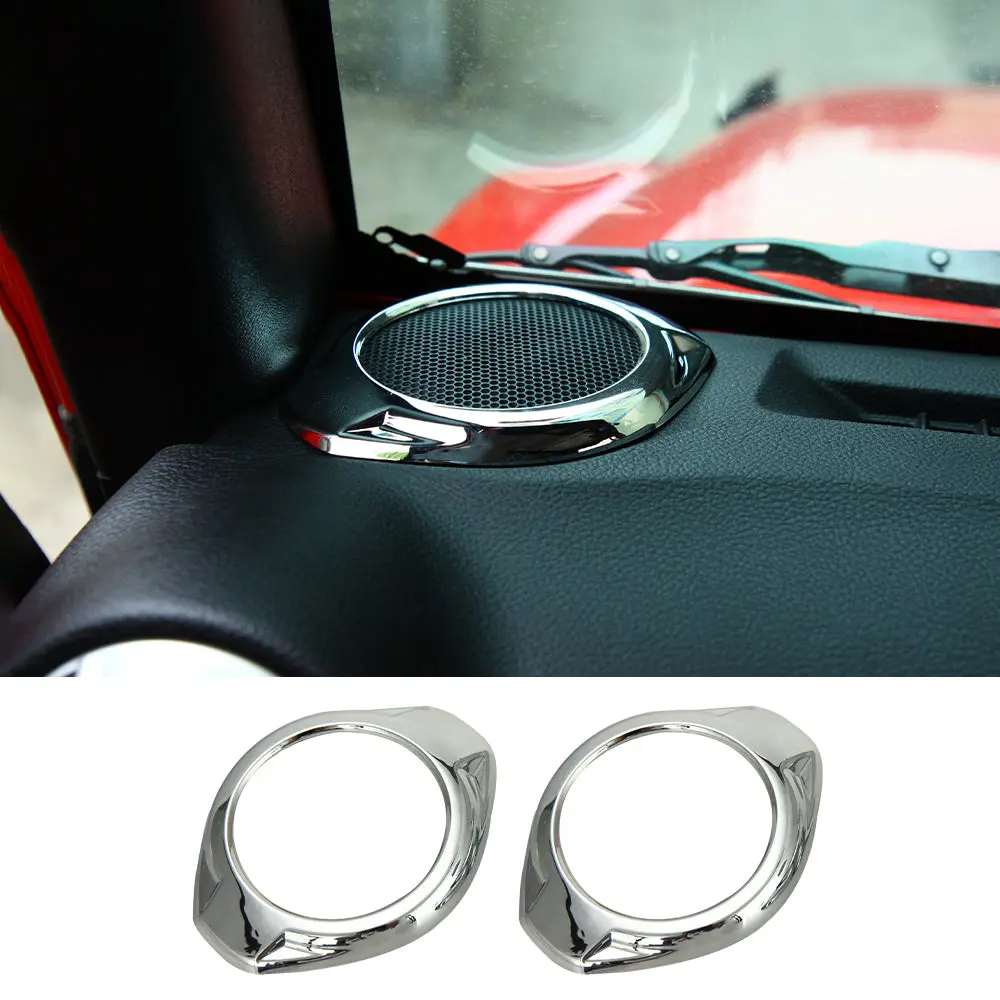 For 2015-2018 Jeep Wrangler JK JKU A Pillar Dashboard Panel Speaker Trim Cover - Image 18