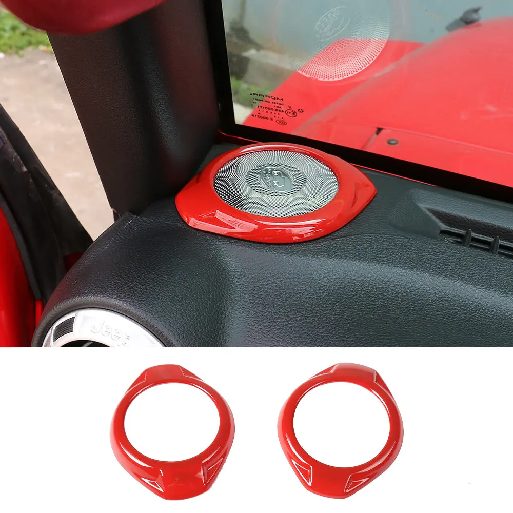 For 2015-2018 Jeep Wrangler JK JKU A Pillar Dashboard Panel Speaker Trim Cover - Image 19