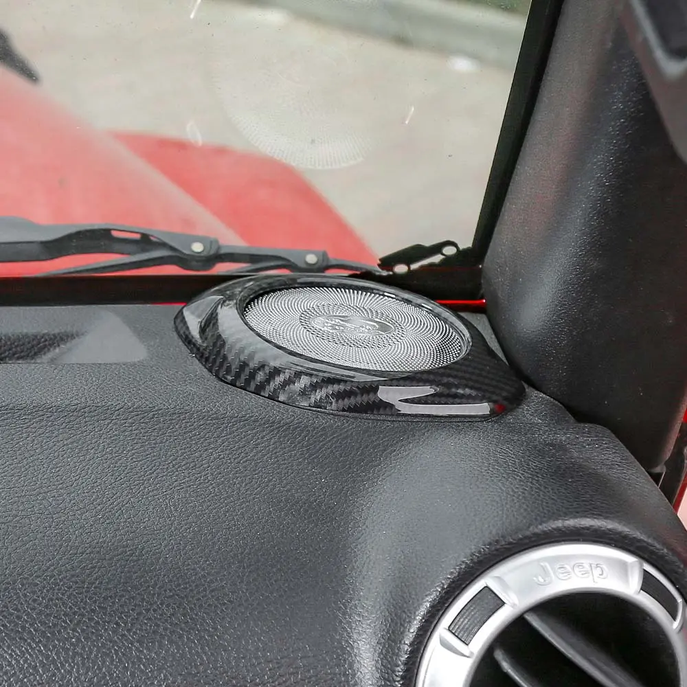 For 2015-2018 Jeep Wrangler JK JKU A Pillar Dashboard Panel Speaker Trim Cover - Image 5