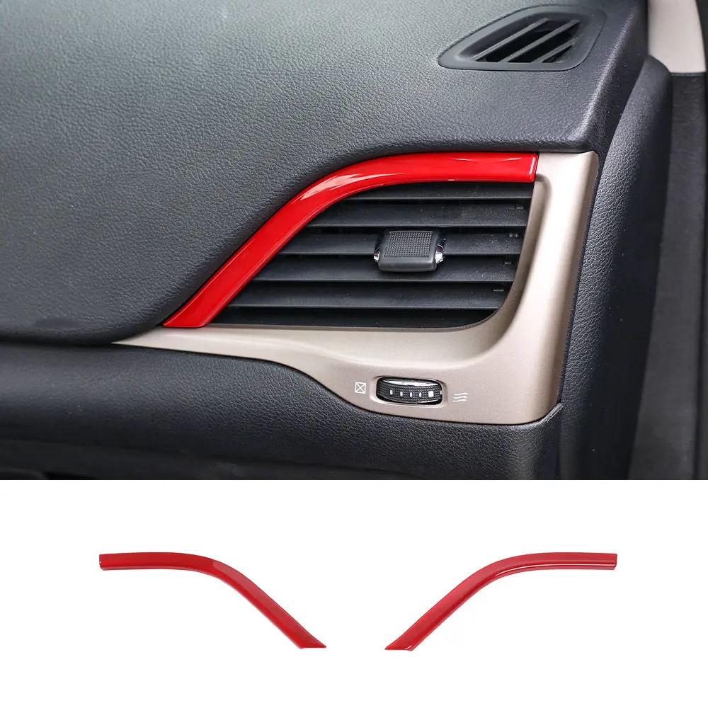 For 2014-2018 Jeep Cherokee Interior Dashboard Air Vent Outlet Trim - Image 12