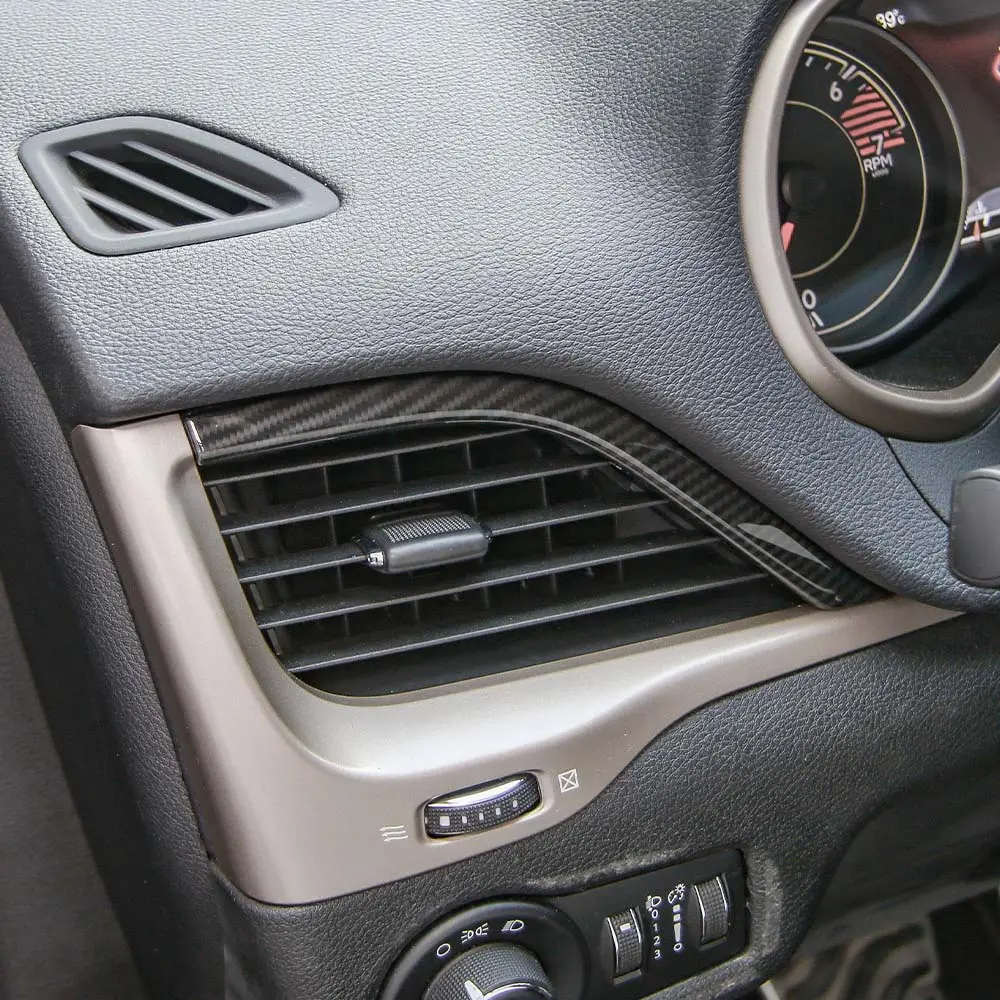 For 2014-2018 Jeep Cherokee Interior Dashboard Air Vent Outlet Trim - Image 4