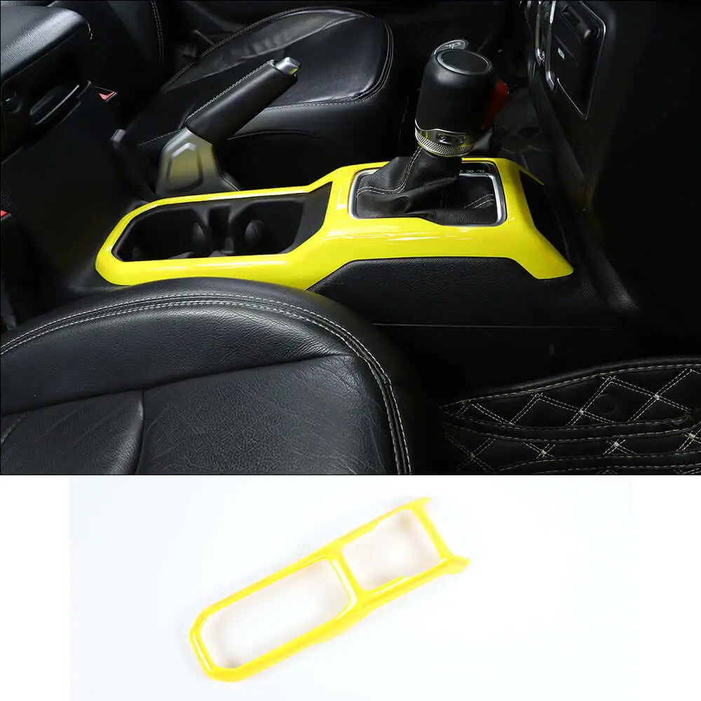 For 2018+ Jeep Wrangler JL JLU& Gladiator JT Gear Shift Cup Holder Panel Trim Cover Decoration Frame - Image 15
