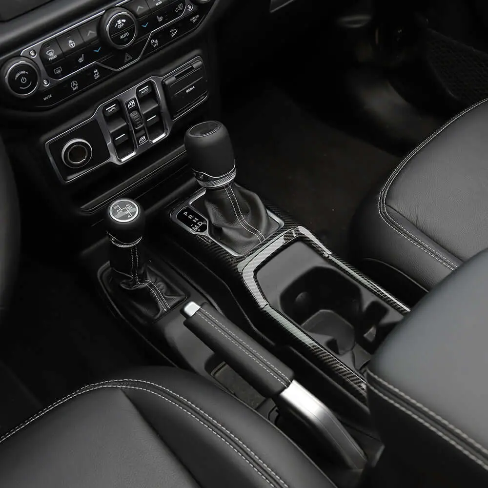 For 2018+ Jeep Wrangler JL JLU& Gladiator JT Gear Shift Cup Holder Panel Trim Cover Decoration Frame - Image 5