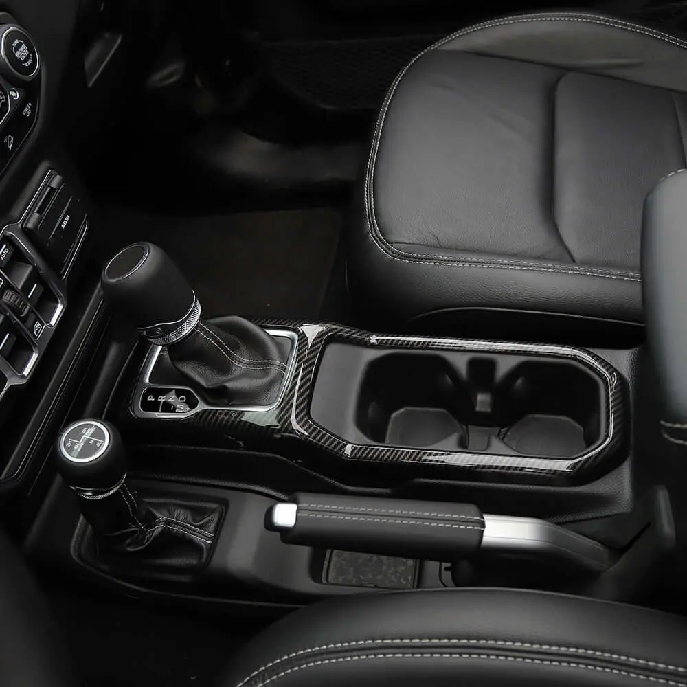 For 2018+ Jeep Wrangler JL JLU& Gladiator JT Gear Shift Cup Holder Panel Trim Cover Decoration Frame - Image 7