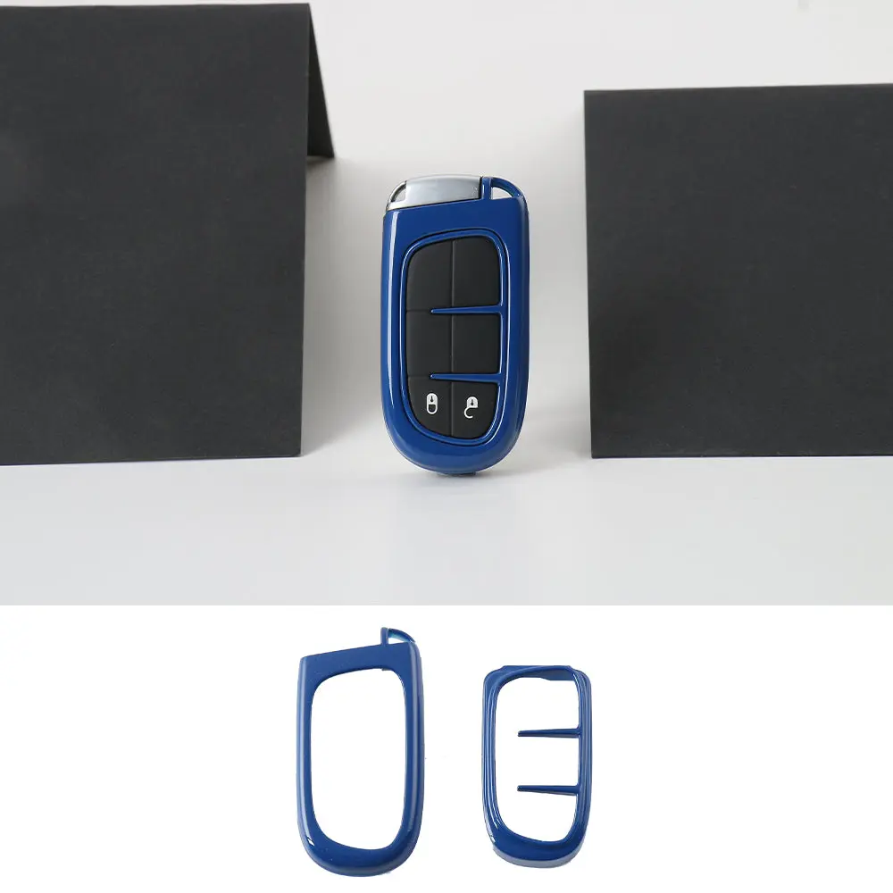 For 2014+ Jeep Cherokee Car Key Fob Case Protect Cover Shell - Image 2