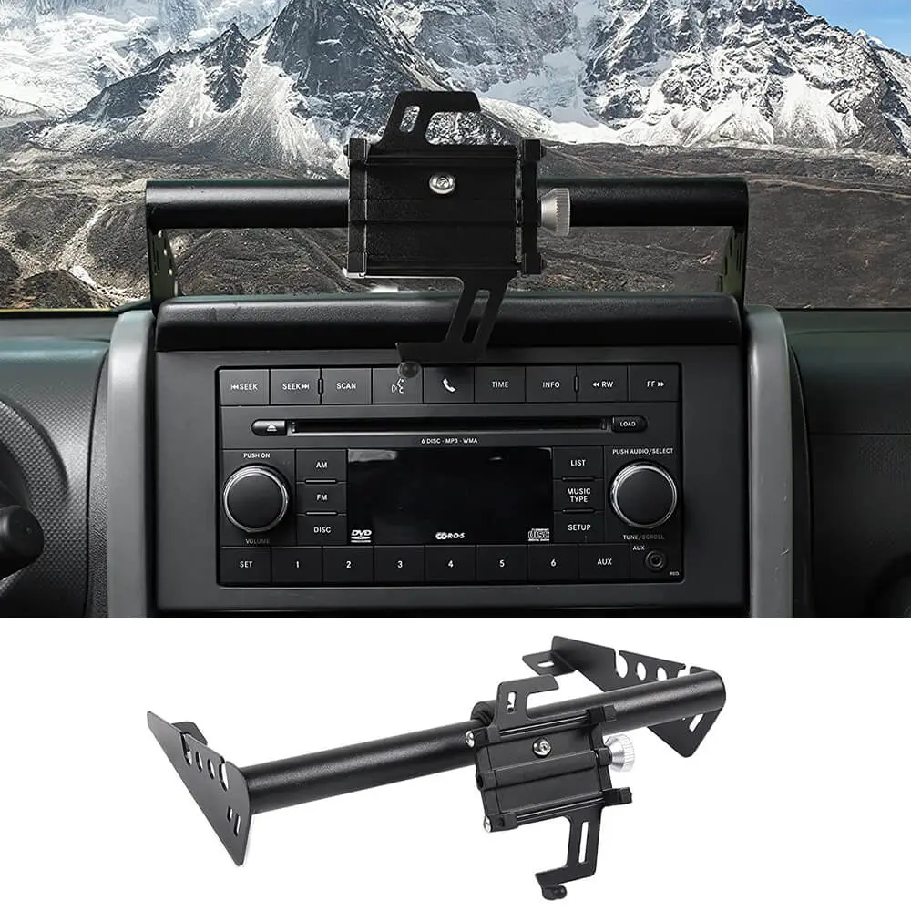 For 2007-2010 Jeep Wrangler JK JKU Dashboard Phone Holder, Cell Mount