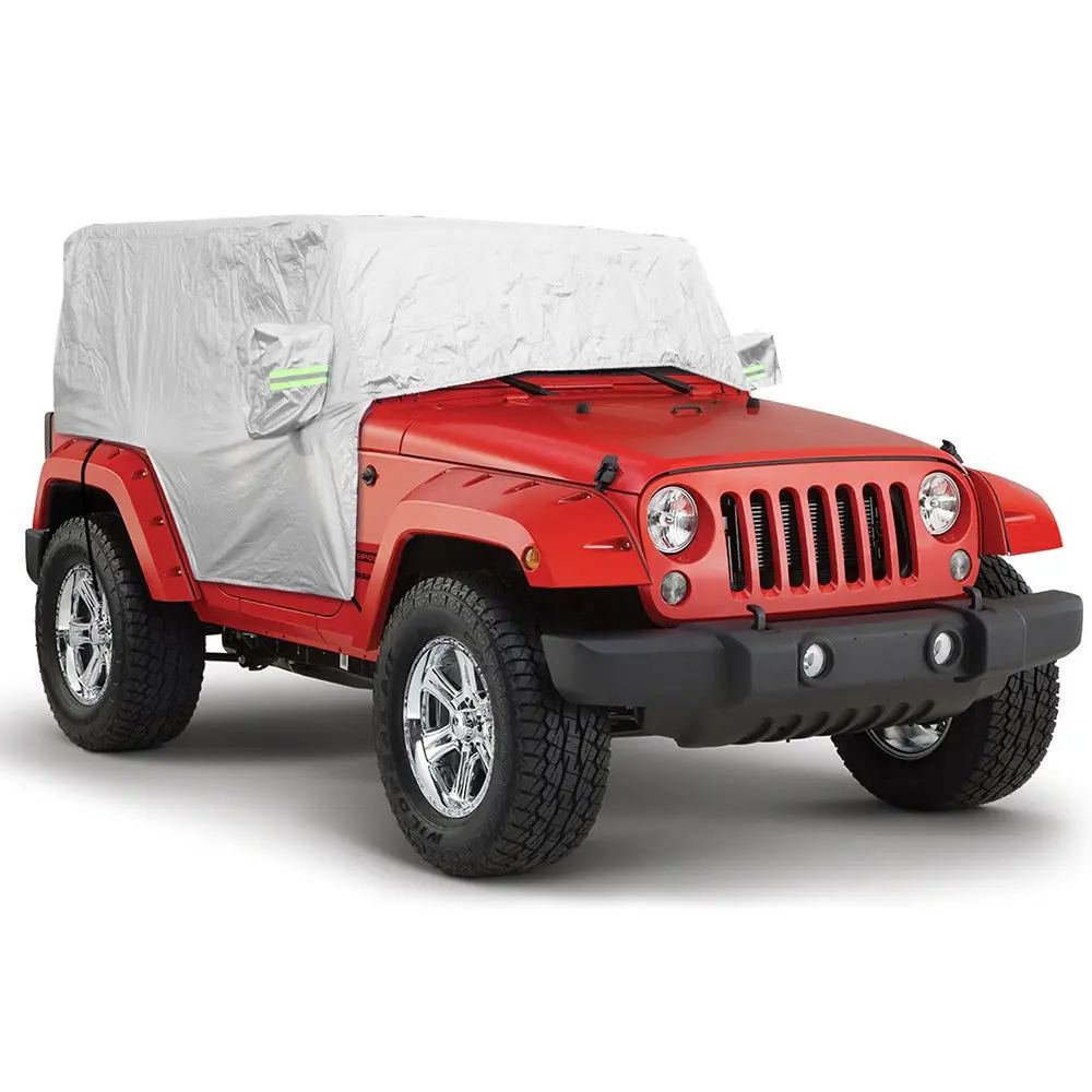 For Jeep Wrangler JK JL 2Door Car Rain Snow Cover Windproof Dustproof UV Protection Sunshade