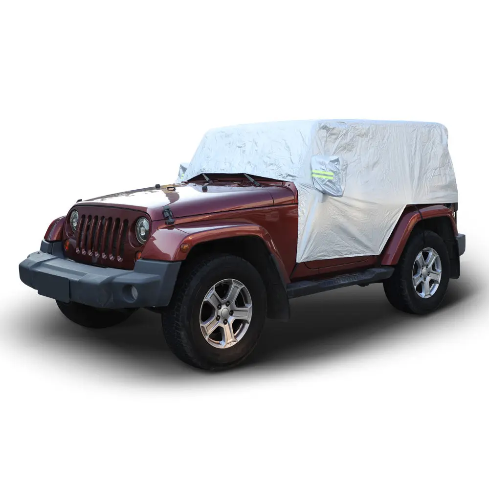 For Jeep Wrangler JK JL 2Door Car Rain Snow Cover Windproof Dustproof UV Protection Sunshade - Image 2