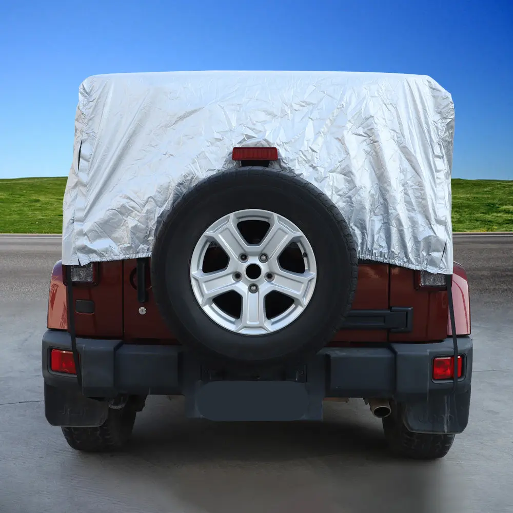 For Jeep Wrangler JK JL 2Door Car Rain Snow Cover Windproof Dustproof UV Protection Sunshade - Image 5