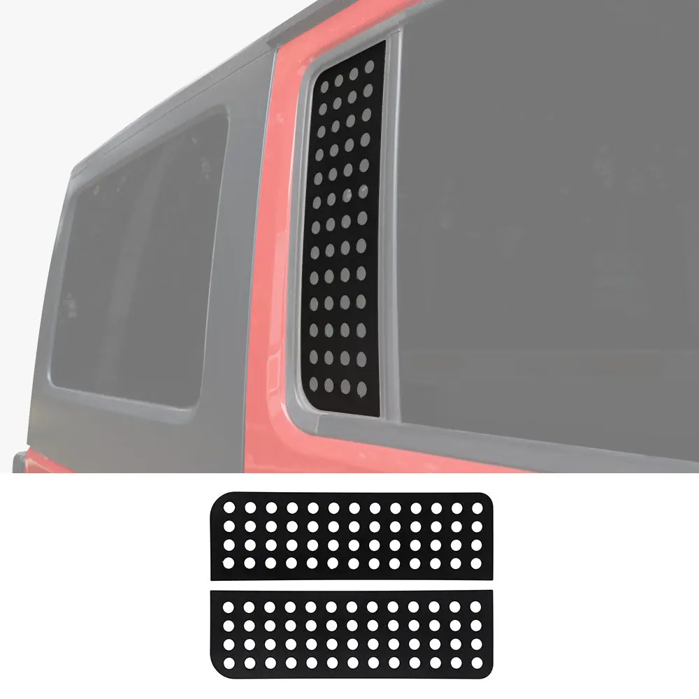 For 2007-2018 Jeep Wrangler JKU 4Doors Rear Door Window Glass Panel Trim Cover
