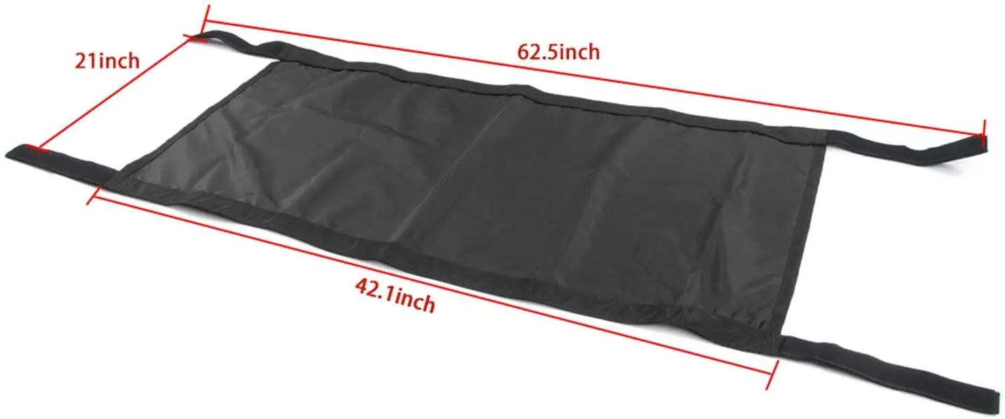 For Jeep Wrangler YJ TJ JK JKU JL JLU JT Car Roof Hammock Cargo Net Sunshade - Image 9