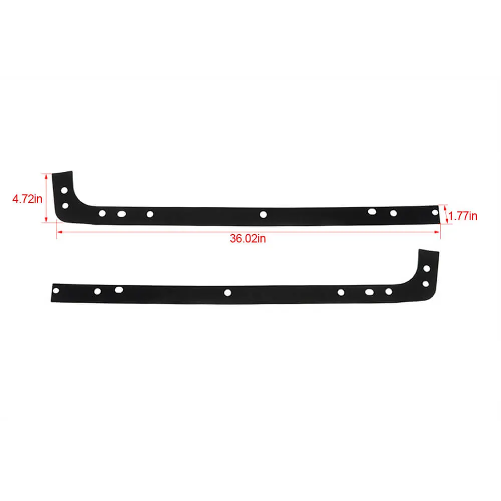 For 2018+ Jeep Wrangler JLU 4Door Black Car Roof Mounting Hole Pad Cover - Image 8