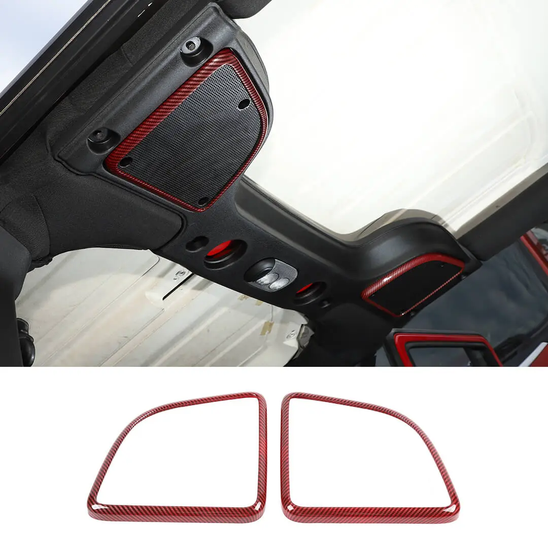 For 2015-2018 Jeep Wrangler JK JKU Car Roof Speaker Cover Frame Trim - Image 16