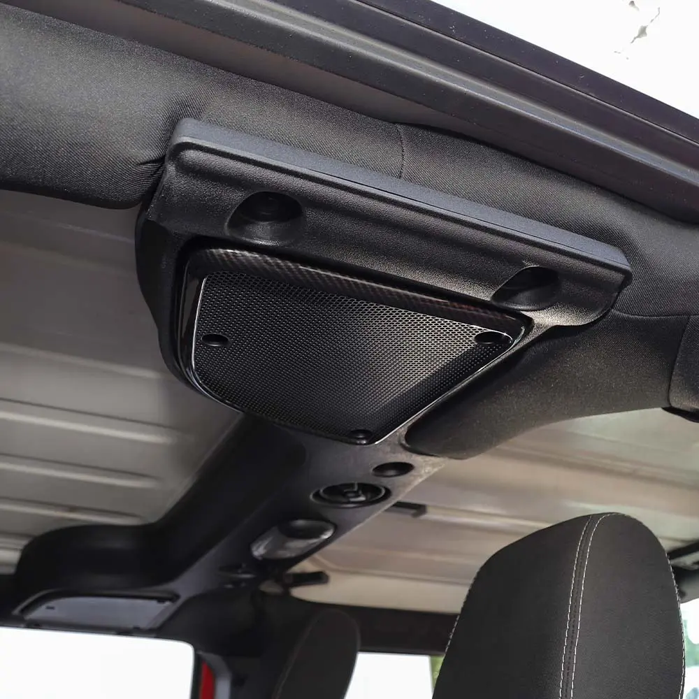 For 2015-2018 Jeep Wrangler JK JKU Car Roof Speaker Cover Frame Trim - Image 3