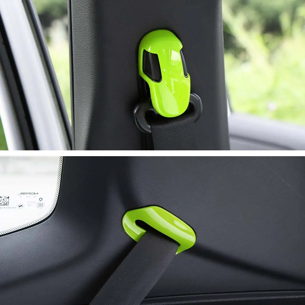 For 2015+ Jeep Renegade Car Safety Seat Belt Buckle Decor Cover Trim - Image 2
