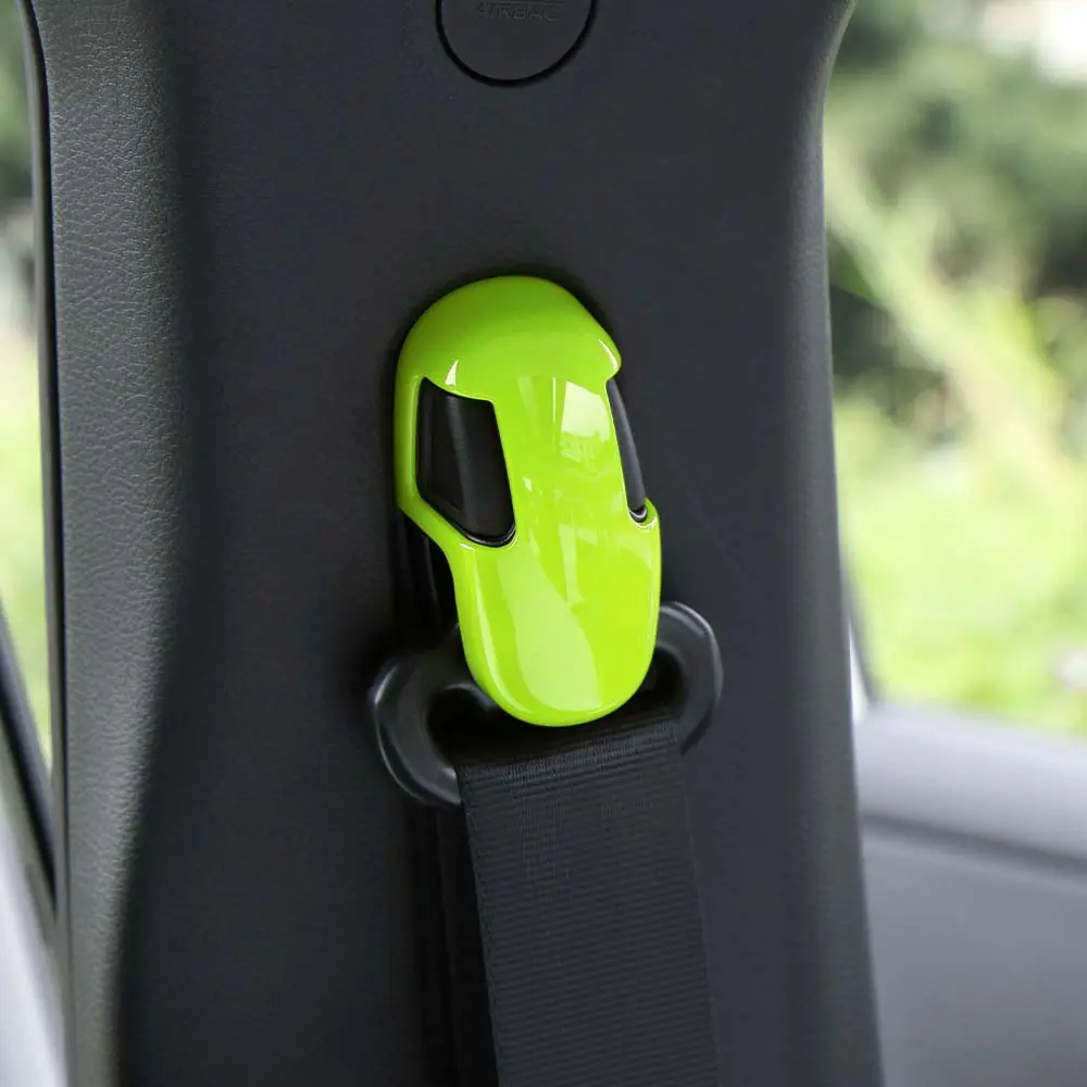 For 2015+ Jeep Renegade Car Safety Seat Belt Buckle Decor Cover Trim - Image 3