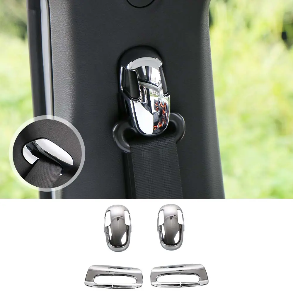 For 2015+ Jeep Renegade Car Safety Seat Belt Buckle Decor Cover Trim - Image 8