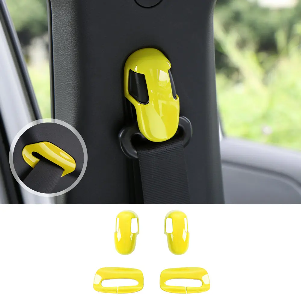 For 2015+ Jeep Renegade Car Safety Seat Belt Buckle Decor Cover Trim - Image 9