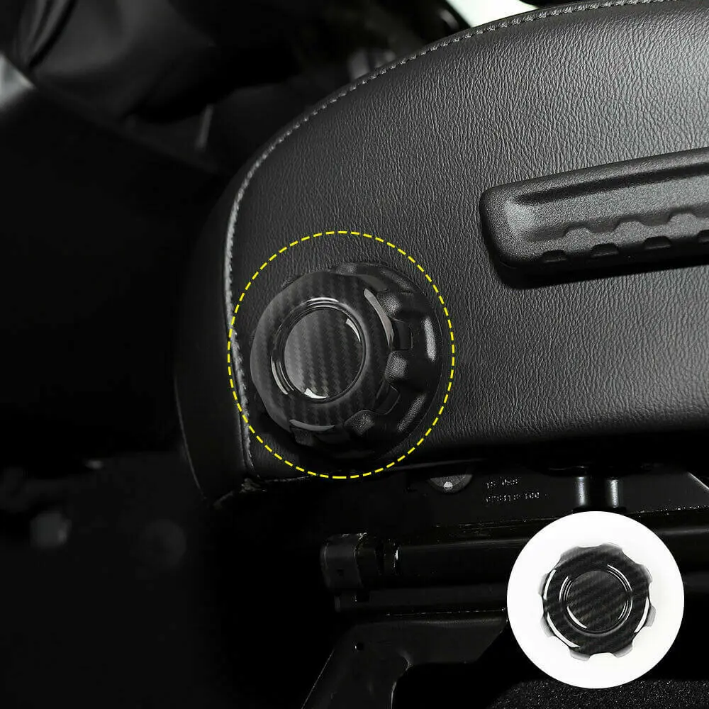 For 2018+ Jeep Wrangler JL Gladiator JT Seat Adjustment Knob Cover Trim - Image 3